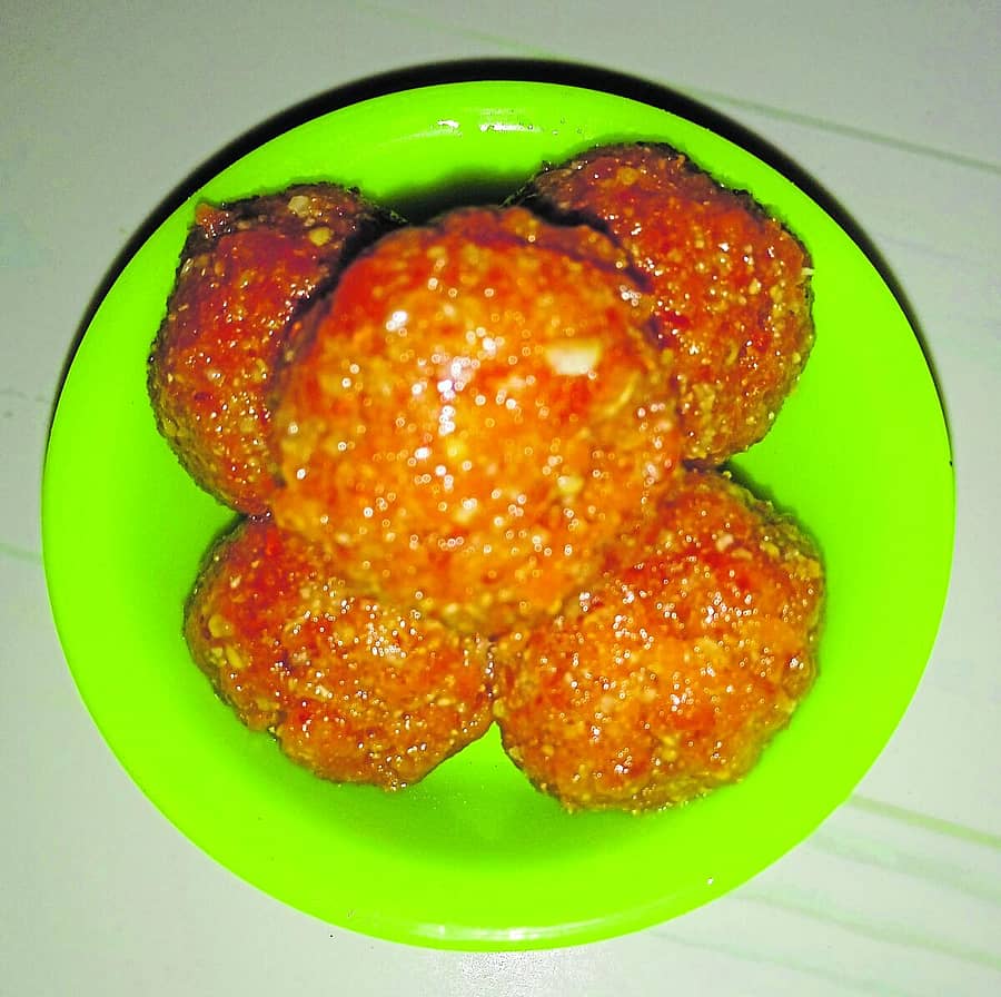 <div class="paragraphs"><p>ಹುರುಳಿ ಕಾಳಿನ ಮಿನಿ ಲಡ್ಡು</p></div>