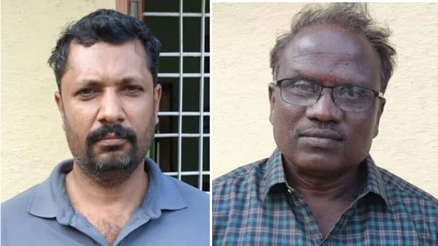 <div class="paragraphs"><p>ಕಂಪ್ಯೂಟರ್ ಆಪರೇಟರ್&nbsp;ಅರವಿಂದ್‌, ಸೆಕ್ಷನ್‌ ಆಫೀಸರ್‌ ಕೊಟ್ರಪ್ಪ</p></div>