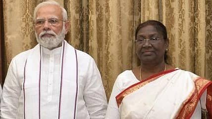 <div class="paragraphs"><p>ಪ್ರಧಾನಿ ನರೇಂದ್ರ ಮೋದಿ ಮತ್ತು ರಾಷ್ಟ್ರಪತಿ ದ್ರೌಪದಿ ಮುರ್ಮು</p></div>