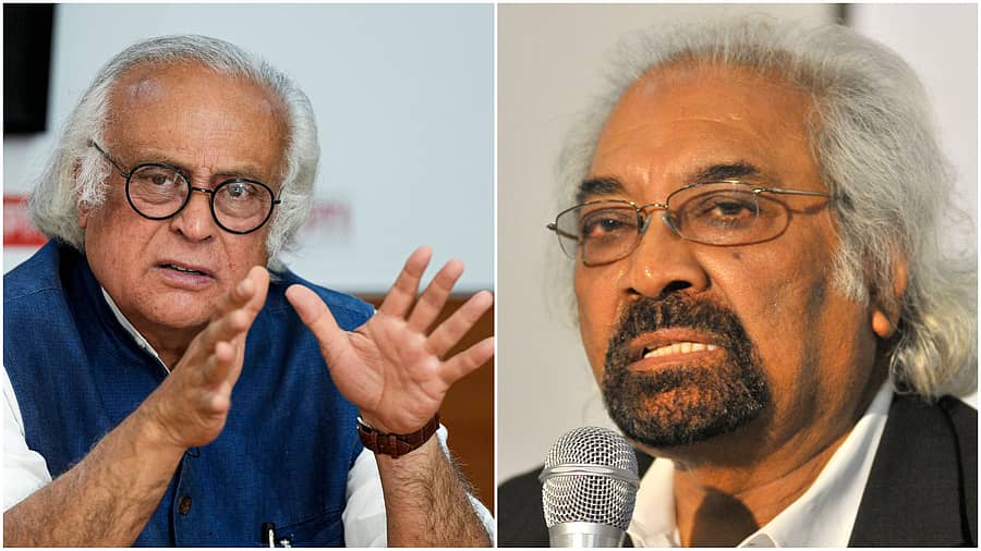 <div class="paragraphs"><p>ಜೈರಾಮ್ ರಮೇಶ್, ಸ್ಯಾಮ್ ಪಿತ್ರೋಡಾ</p></div>