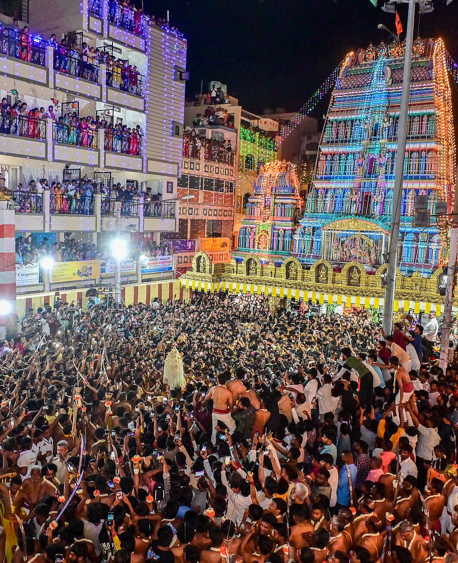 2024ರಲ್ಲಿ ನಡೆದಿದ್ದ ‘ಬೆಂಗಳೂರು ಕರಗ’
(ಸಂಗ್ರಹ ಚಿತ್ರ)