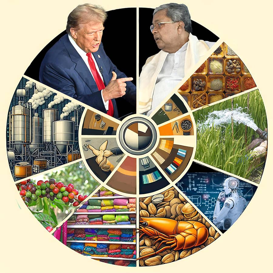 <div class="paragraphs"><p>ಟ್ರಂಪ್‌ ನಡೆಯಿಂದ ಕರ್ನಾಟಕದ ಬೊಕ್ಕಸಕ್ಕೆ ಬರೆ</p></div>