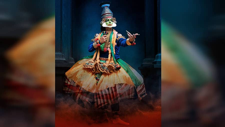 <div class="paragraphs"><p>ಕಥಕ್ಕಳಿ ವೇಷದಲ್ಲಿ ಅಕ್ಷಯ್‌ ಕುಮಾರ್</p></div>