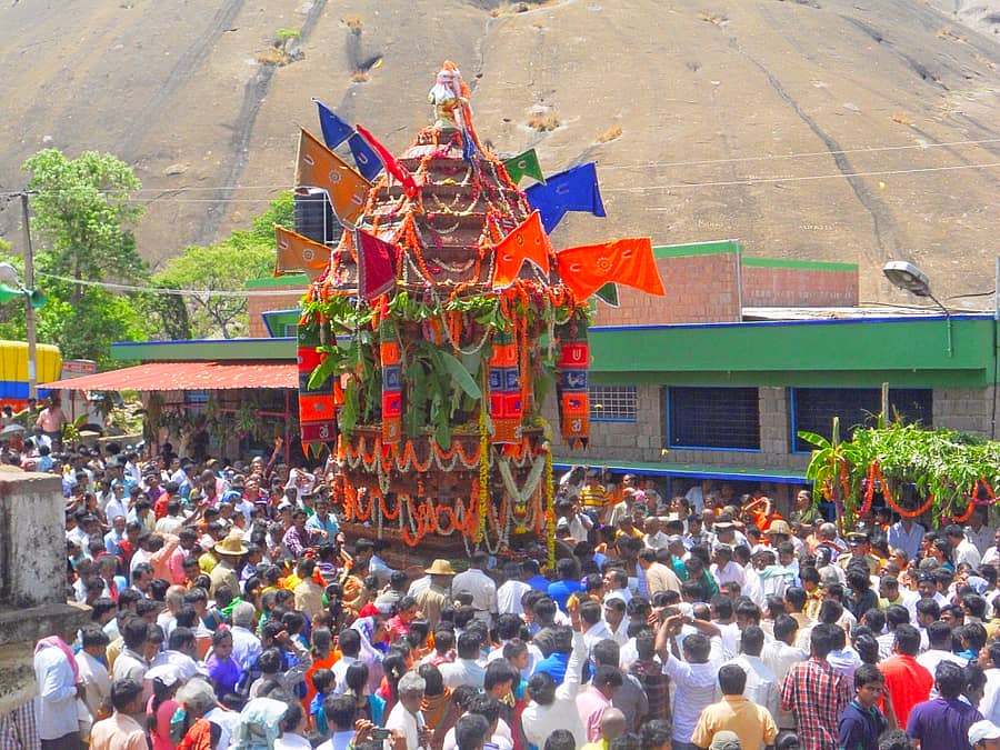ಮಾಗಡಿ ತಾಲ್ಲೂಕಿನ ಸಾವನದುರ್ಗ ಲಕ್ಷ್ಮಿ ನರಸಿಂಹಸ್ವಾಮಿ ಬ್ರಹ್ಮರಥೋತ್ಸವ ಅದ್ದೂರಿಯಿಂದ ನೆರವೇರಿತು