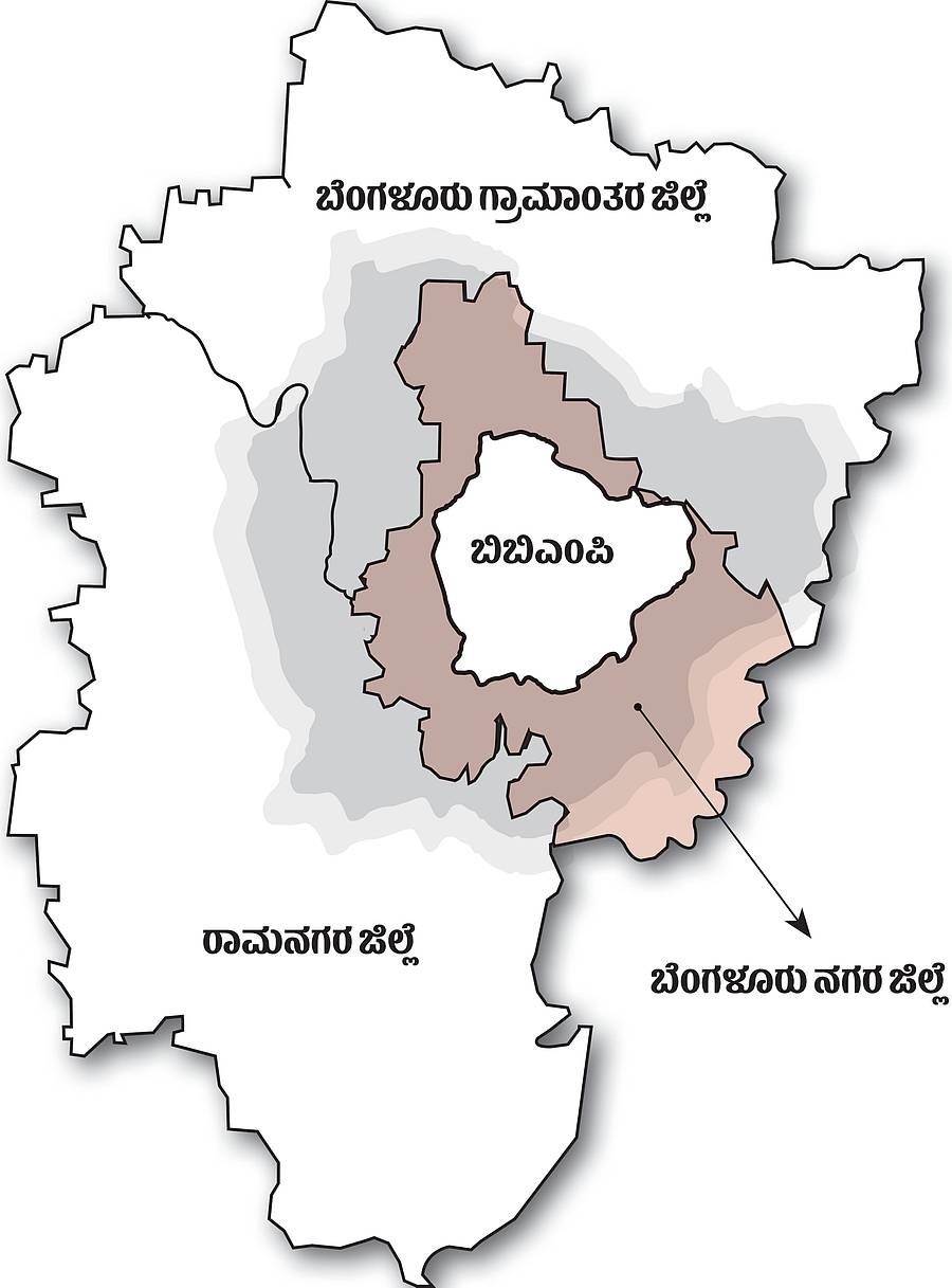 ಗ್ರೇಟರ್‌ ಬೆಂಗಳೂರು ನಕ್ಷೆ