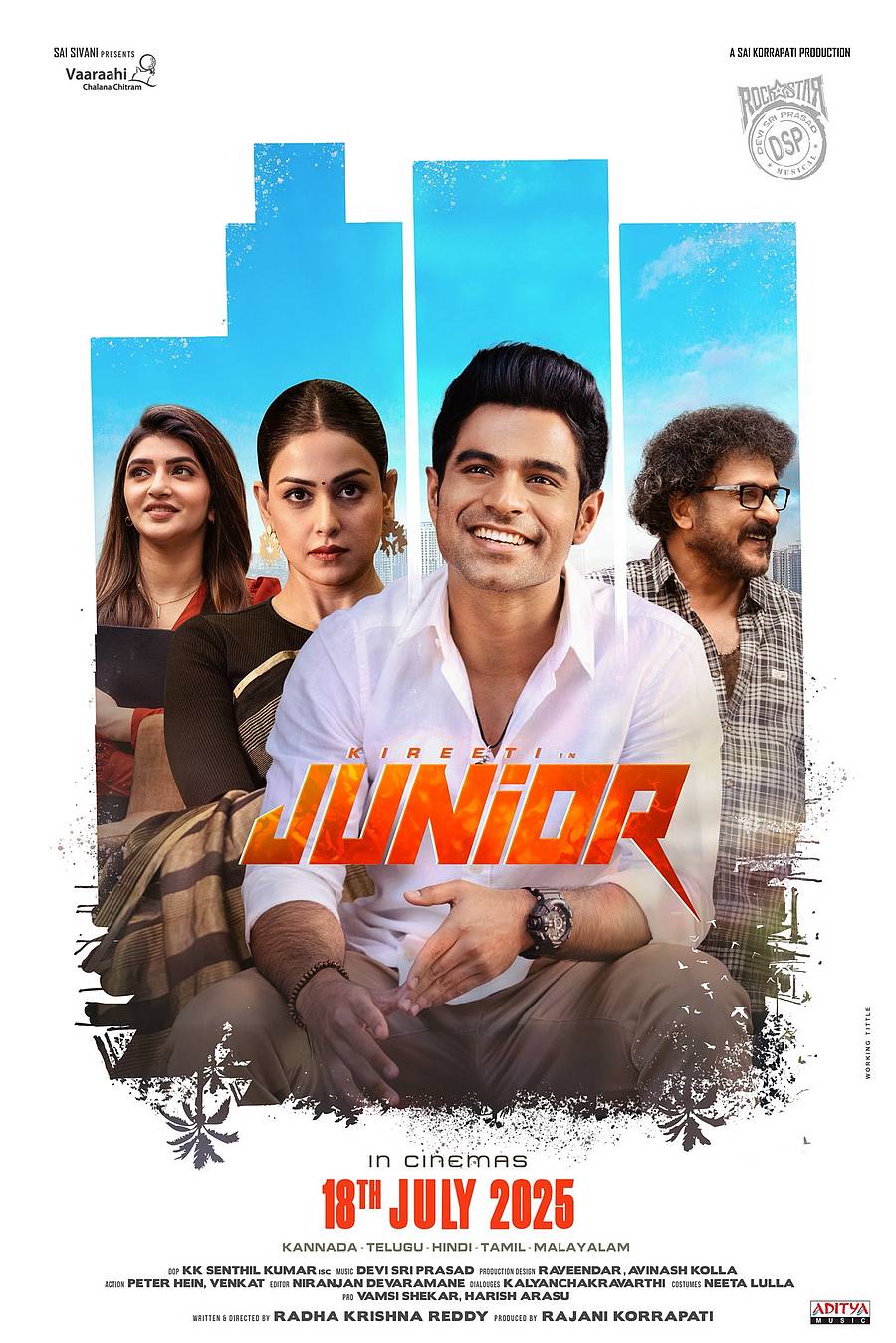 <div class="paragraphs"><p>ಶ್ರೀಲೀಲಾ, ಜೆನಿಲಿಯಾ, ಕಿರೀಟಿ, ರವಿಚಂದ್ರನ್‌&nbsp;</p></div>