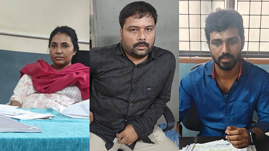 <div class="paragraphs"><p>ಕೃಷ್ಣವೇಣಿ, ಮಧು, ಪ್ರದೀಪ್</p></div>