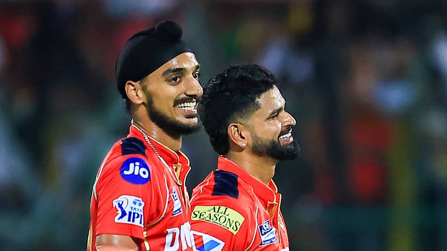 <div class="paragraphs"><p>ಪಂಜಾಬ್ ಕಿಂಗ್ಸ್ ತಂಡದ ನಾಯಕ ಶ್ರೇಯಸ್ ಅಯ್ಯರ್ ಮತ್ತು ಬೌಲರ್ ಅರ್ಷದೀಪ್ ಸಿಂಗ್ </p></div>