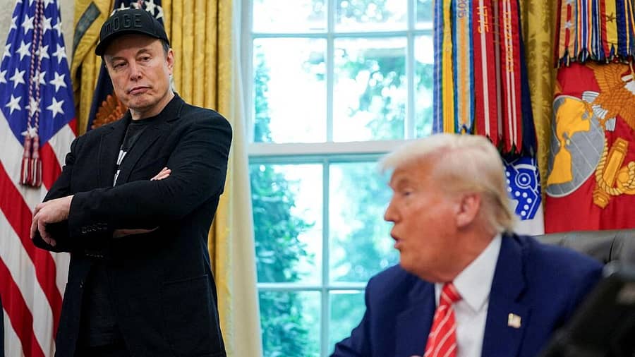 <div class="paragraphs"><p>ಇಲಾನ್ ಮಸ್ಕ್‌ ಹಾಗೂ ಡೊನಾಲ್ಡ್ ಟ್ರಂಪ್</p></div>