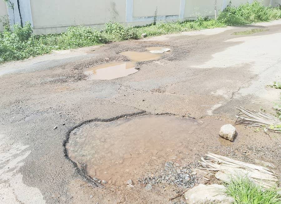 ತುಮಕೂರಿನ ಟೂಡ ಲೇಔಟ್ನ ರಸ್ತೆಯ ಸ್ಥಿತಿ