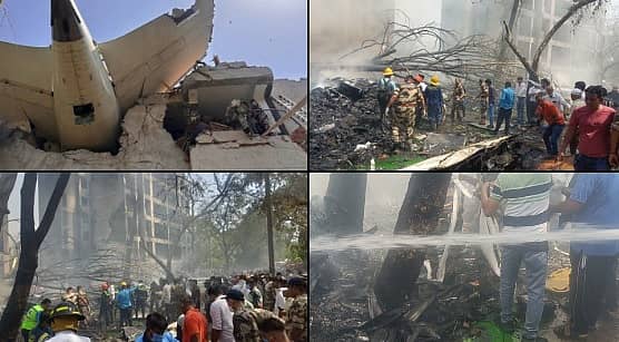 <div class="paragraphs"><p>ಅಹಮದಾಬಾದ್‌ನಲ್ಲಿ ಏರ್‌ ಇಂಡಿಯಾ ವಿಮಾನ ಪತನಗೊಂಡಿರುವ ದೃಶ್ಯ</p></div>