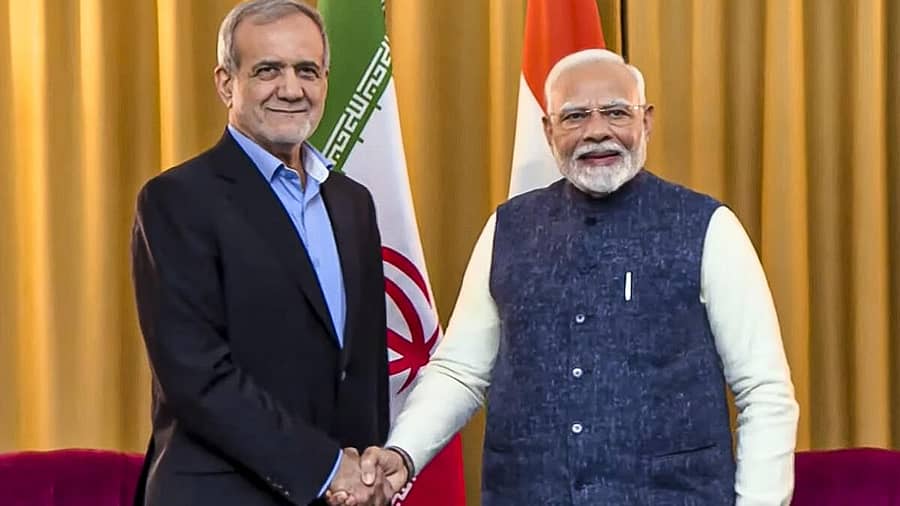 <div class="paragraphs"><p>ಇರಾನ್ ಅಧ್ಯಕ್ಷ ಮಸೂದ್ ಪೆಜೆಶ್ಕಿಯಾನ್, ಭಾರತದ ಪ್ರಧಾನಿ ನರೇಂದ್ರ ಮೋದಿ, </p></div>