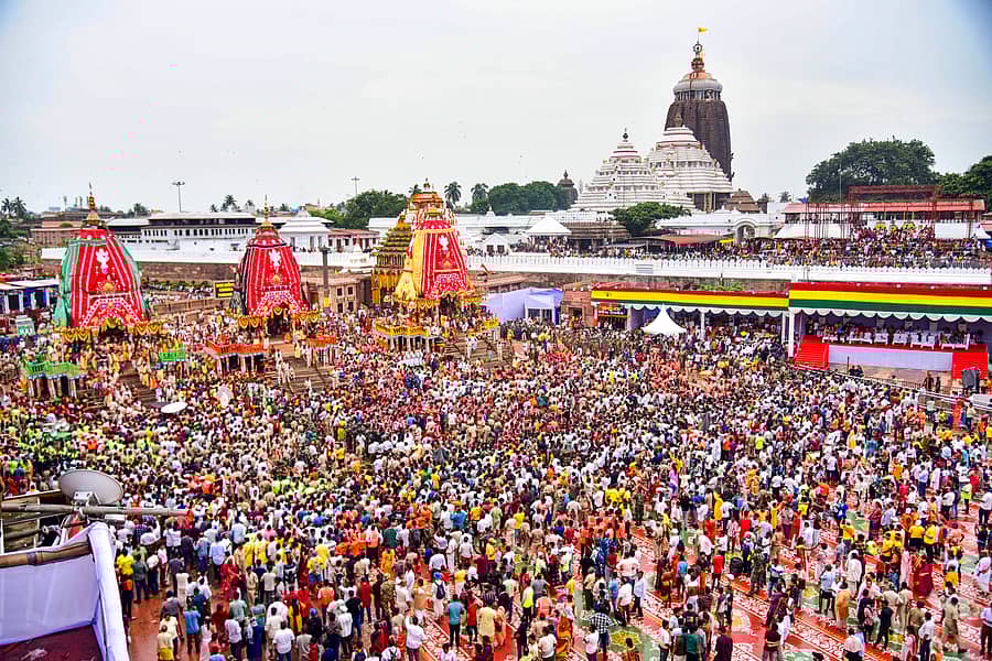 ಪುರಿ ಜಗನ್ನಾಥ ರಥಯಾತ್ರೆಯಲ್ಲಿ ಜನಸ್ತೋಮ