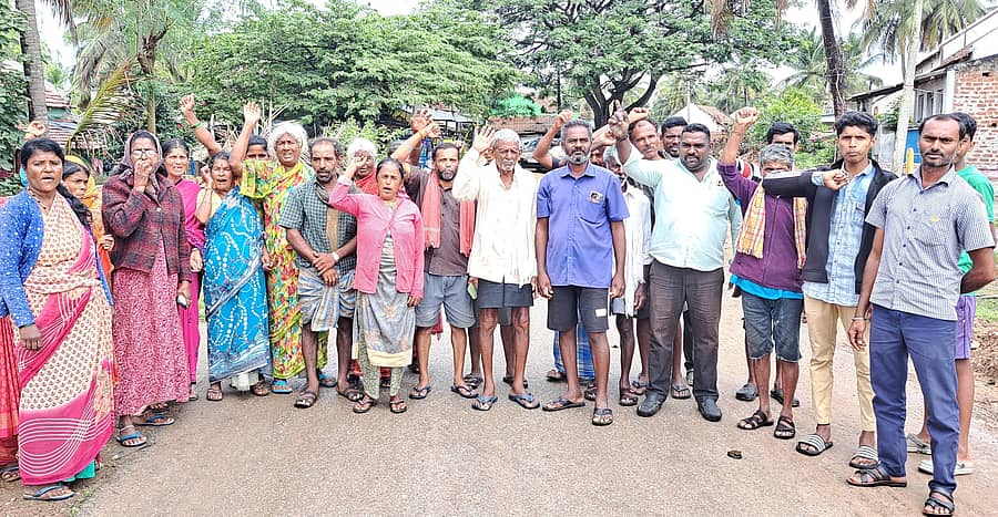 ಕೆ.ಆರ್.ಪೇಟೆ ತಾಲ್ಲೂಕಿನ ವಸಂತಪುರ ಗ್ರಾಮದಲ್ಲಿ ಕೋತಿಗಳ ಹಾವಳಿ ಹೆಚ್ಚಾಗಿದ್ದು ಅವುಗಳನ್ನು ಹಿಡಿಯುವಂತೆ ಒತ್ತಾಯಿಸಿ ಗ್ರಾಮಸ್ಥರು ಪ್ರತಿಭಟನೆ ನಡೆಸಿದರು