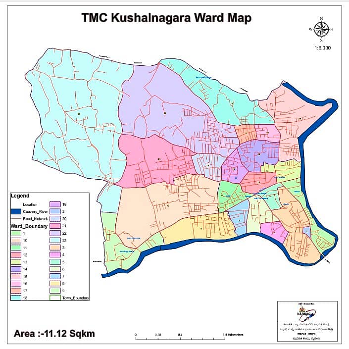 ಕುಶಾಲನಗರ ಪುರಸಭೆಯನ್ನು 23 ವಾರ್ಡ್ ಗಳಾಗಿ ವಿಂಗಡಣೆ ಮಾಡಲಾಗಿದೆ.