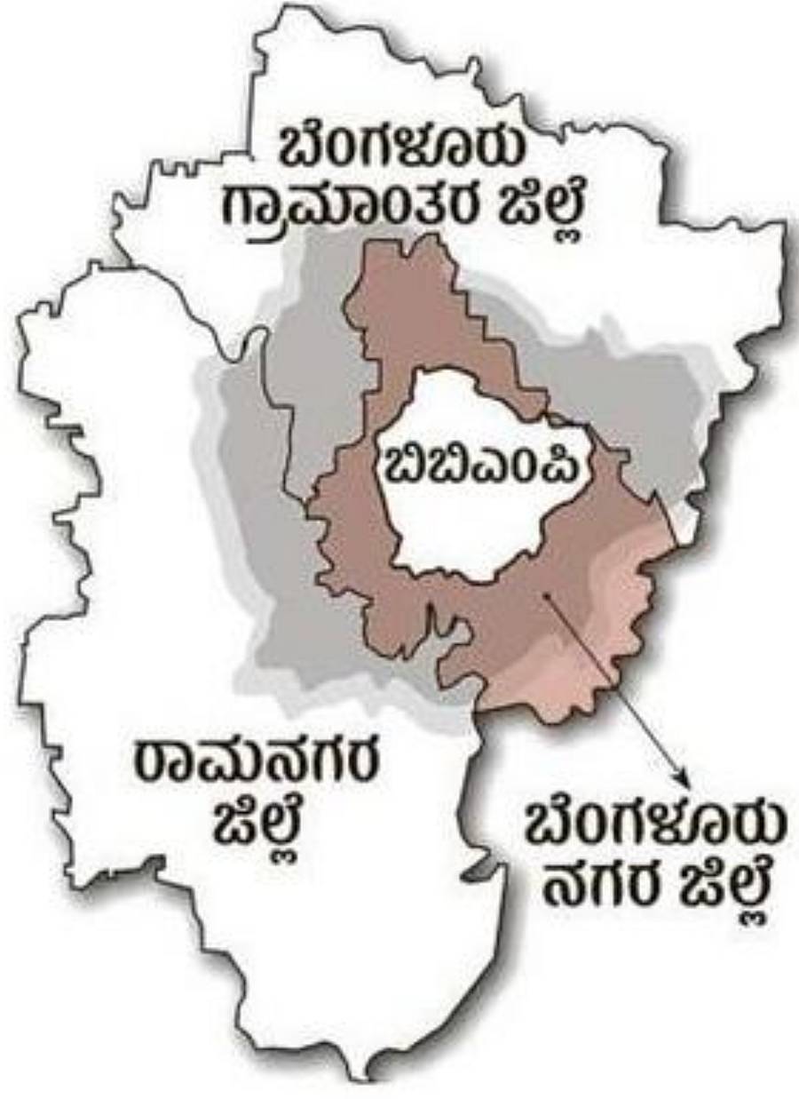 ಉದ್ದೇಶಿತ ಜಿಬಿಎ ನಕ್ಷೆ