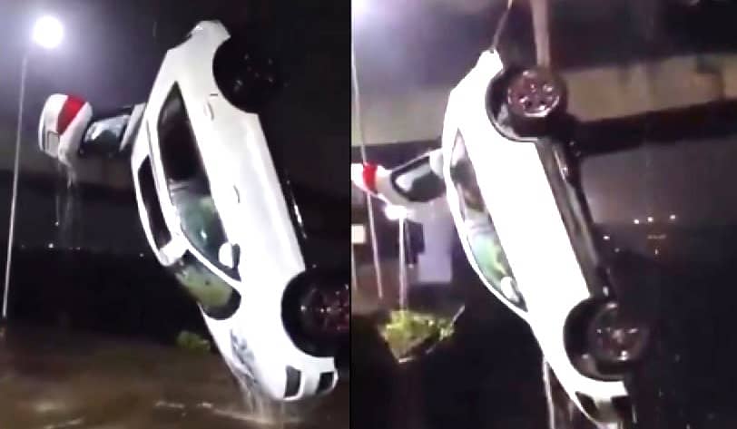 <div class="paragraphs"><p>ಕಾರು ಅಪಘಾತಕ್ಕೀಡಾಗಿರುವ ದೃಶ್ಯ</p></div>