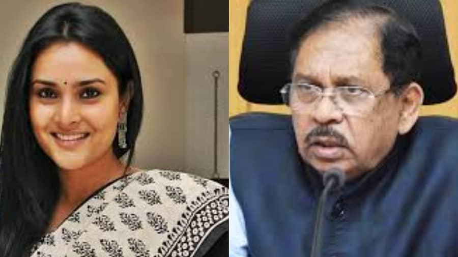 <div class="paragraphs"><p>ನಟಿ&nbsp;ರಮ್ಯಾ–&nbsp;ಗೃಹ ಸಚಿವ ಪರಮೇಶ್ವರ </p></div>