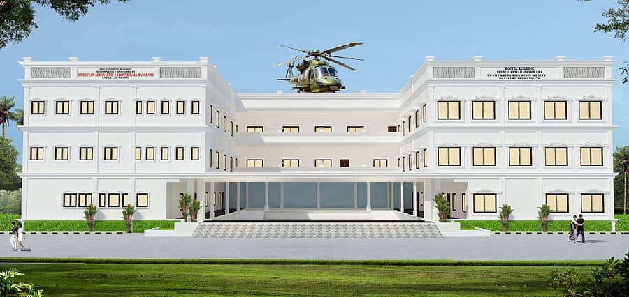 ಎಚ್‌ಎಎಲ್‌ ಸಂಸ್ಥೆಯ ಆರ್ಥಿಕ ನೆರವಿನೊಂದಿಗೆ ಸಾಲೂರು ಮಠ ನಿರ್ಮಿಸಲು ಉದ್ದೇಶಿಸಿರುವ ವಸತಿನಿಲಯದ ನೀಲನಕ್ಷೆ