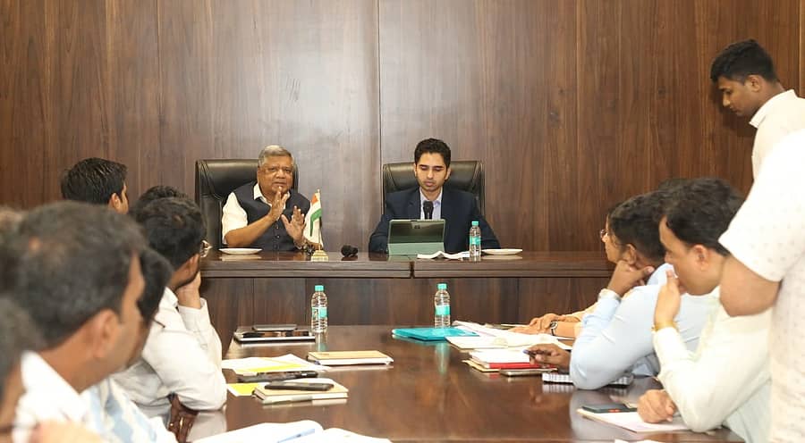 ಬೆಳಗಾವಿಯಲ್ಲಿ ಶನಿವಾರ ನಡೆದ ಸಭೆಯಲ್ಲಿ ಸಂಸದ ಜಗದೀಶ ಶೆಟ್ಟರ್ ಮಾತನಾಡಿದರು