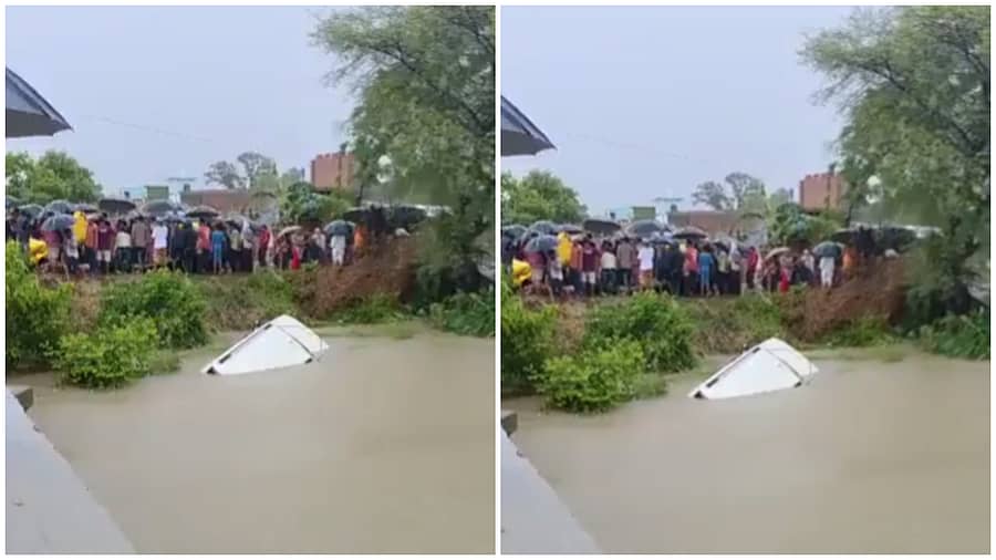 <div class="paragraphs"><p>ಕಾಲುವೆಗೆ ಬಿದ್ದಿರುವ ಕಾರು </p></div>