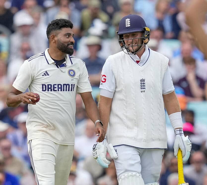 <div class="paragraphs"><p>ಮೊಹಮ್ಮದ್ ಸಿರಾಜ್, ಜೋ ರೂಟ್</p></div>