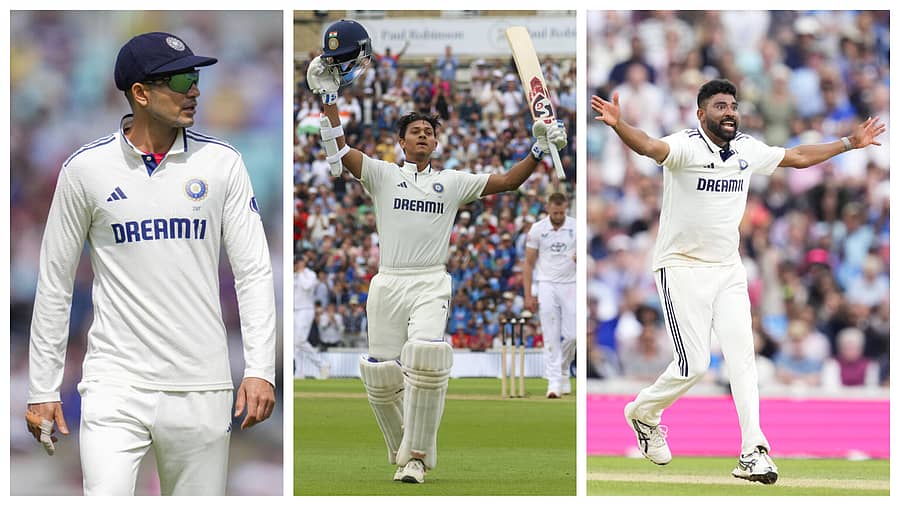 <div class="paragraphs"><p>ಶುಭಮನ್ ಗಿಲ್, ಯಶಸ್ವಿ ಜೈಸ್ವಾಲ್ ಹಾಗೂ ಮೊಹಮ್ಮದ್ ಸಿರಾಜ್</p></div>