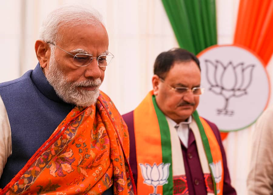ನರೇಂದ್ರ ಮೋದಿ ಮತ್ತು ಜೆ.ಪಿ.ನಡ್ಡಾ