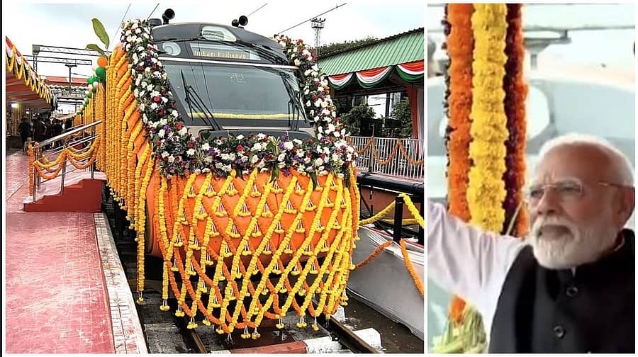 <div class="paragraphs"><p>ಬೆಳಗಾವಿ–ಬೆಂಗಳೂರು ವಂದೇ ಭಾರತ್ ಪ್ರಾರಂಭ: ಗ್ರೀನ್ ಸಿಗ್ನಲ್ ಕೊಟ್ಟ ಮೋದಿ</p></div>