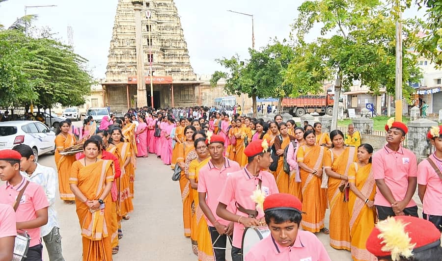 <div class="paragraphs"><p>ನಾಗಮಂಗಲದಲ್ಲಿ ಈಚೆಗೆ ಬಾಲ್ಯವಿವಾಹ ವಿರೋಧಿ ಜಾಗೃತಿ ಜಾಥಾ ನಡೆಯಿತು</p></div>