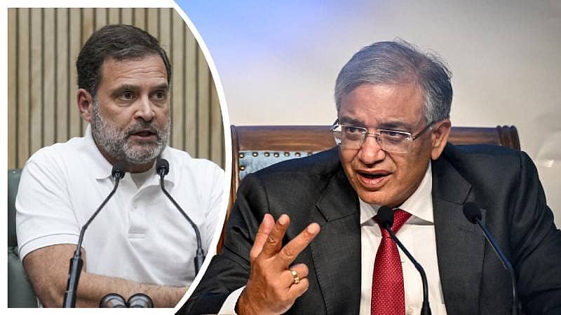 <div class="paragraphs"><p>ಲೋಕಸಭೆ ವಿರೋಧ ಪಕ್ಷದ ನಾಯಕ ರಾಹುಲ್‌ ಗಾಂಧಿ ಹಾಗೂ ಮುಖ್ಯ ಚುನಾವಣಾ ಆಯುಕ್ತ ಜ್ಞಾನೇಶ್ ಕುಮಾರ್</p></div>