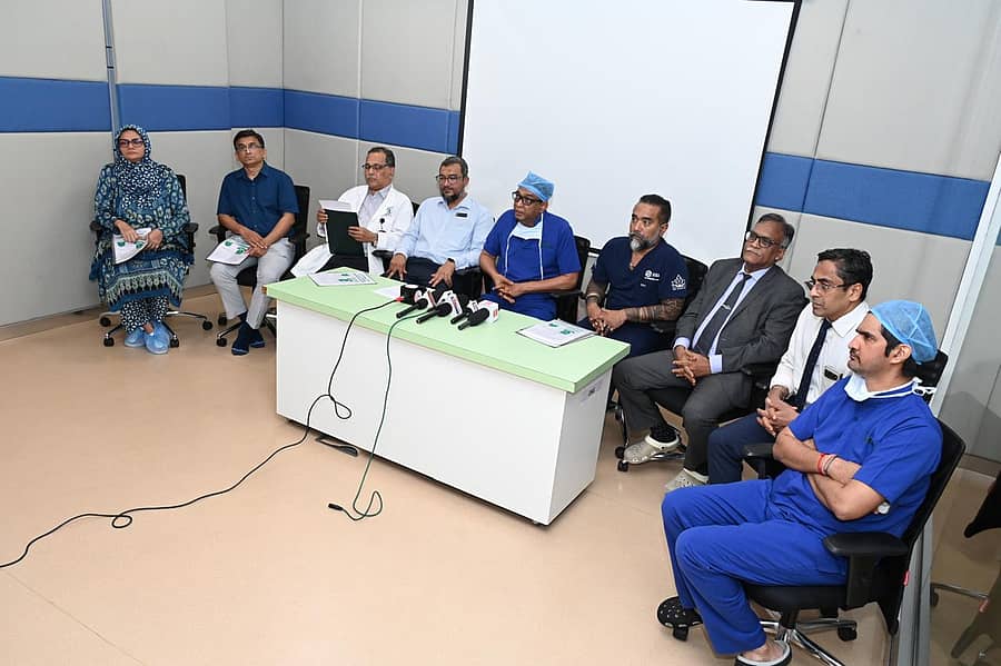 ದೇರಳಕಟ್ಟೆ ಯೆನೆಪೋಯ ಆಸ್ಪತ್ರೆಯಲ್ಲಿ ನಡೆಸಿದ ಸುದ್ಧಿಗೋಷ್ಠಿಯಲ್ಲಿ ಮಾಹಿತಿ ನೀಡಿದರು