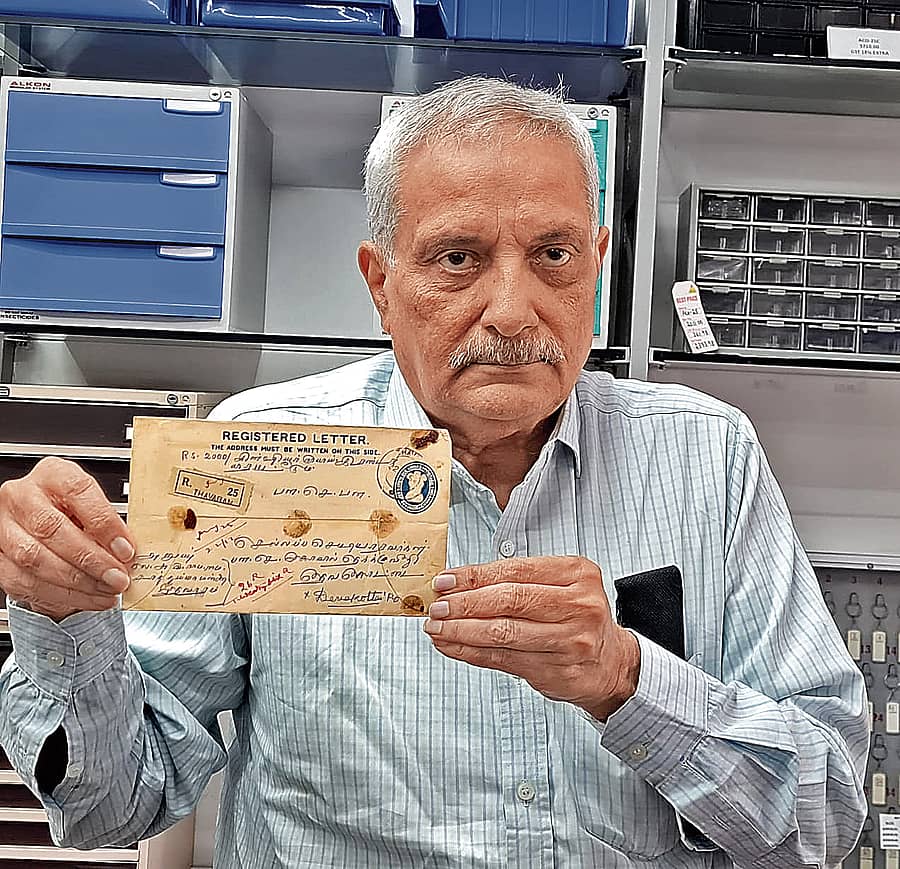 ರಿಜಿಸ್ಟರ್ಡ್‌ ಪೋಸ್ಟ್‌ನೊಂದಿಗೆ ಸುಶೀಲ್ ಮೆಹ್ರಾ