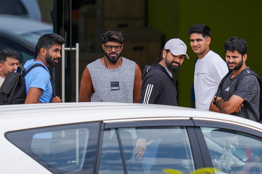 ಬೆಂಗಳೂರಿನಲ್ಲಿ ಜಸ್‌ಪ್ರೀತ್ ಬೂಮ್ರಾ, ರೋಹಿತ್ ಶರ್ಮಾ, ಶುಭಮನ್ ಗಿಲ್ ಮತ್ತು ಶಾರ್ದೂಲ್ ಠಾಕೂರ್  –ಪಿಟಿಐ ಚಿತ್ರ