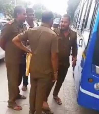 ಪರಸ್ಪರ ಗಲಾಟೆ ಮಾಡುತ್ತಿದ್ದ ಬಿಎಂಟಿಸಿ ಸಿಬ್ಬಂದಿ