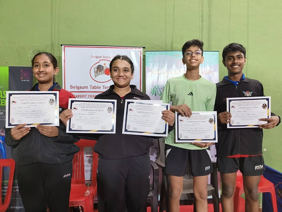 ವಿಜೇತರು... (ಎಡದಿಂದ): ರಾಶಿ ರಾವ್‌, ತನಿಷ್ಕಾ ಕಪಿಲ್ ಕಾಲಭೈರವ, ರೇಯಾನ್ಶ್ ಜಲನ್‌ ಮತ್ತು ಗೌರವ್‌ ಗೌಡ