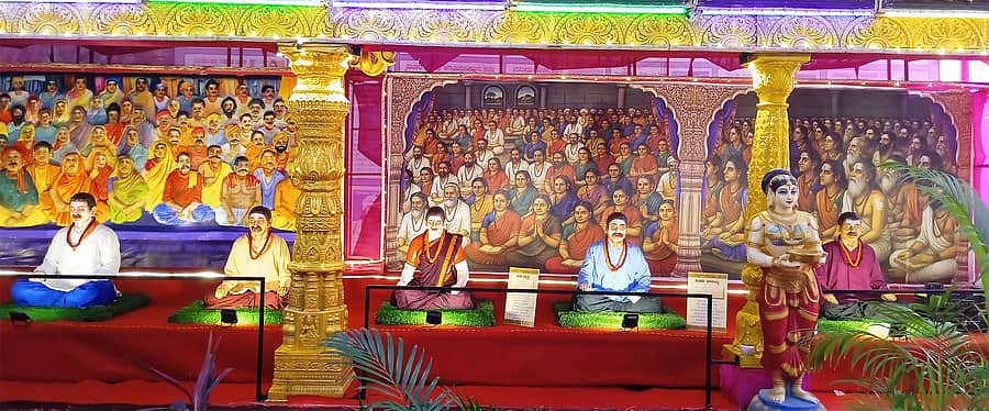 ರಾಣೆಬೆನ್ನೂರಿನ ರಾಜರಾಜೇಶ್ವರಿನಗರದಲ್ಲಿ ಅನುಭವ ಮಂಟಪದ ಮರುಸೃಷ್ಟಿ