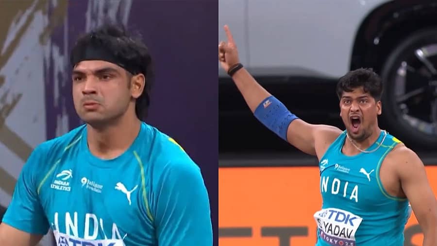 <div class="paragraphs"><p>ನೀರಜ್ ಚೋಪ್ರಾ–ಸಚಿನ್ ಯಾದವ್</p></div>