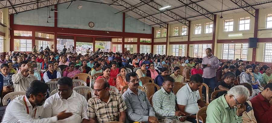 ವಿರಾಜಪೇಟೆಯಲ್ಲಿ ಶನಿವಾರ ನಡೆದ ತರಬೇತಿಯಲ್ಲಿ ಭಾಗವಹಿಸಿದ್ದ ಗಣತಿದಾರರು