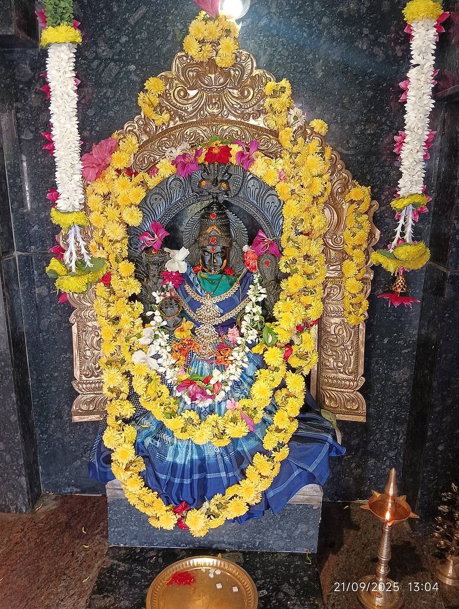 ಚಿಕ್ಕಮಗಳೂರಿನ ಹಳ್ಳದ ರಾಮೇಶ್ವರ ದೇವಸ್ಥಾನದಲ್ಲಿ ನವರಾತ್ರಿ ಉತ್ಸವದ ಅಂಗವಾಗಿ ವಿಶೇಷ ಅಭಿಷೇಕ ಭಾನುವಾರ ನಡೆಯಿತು