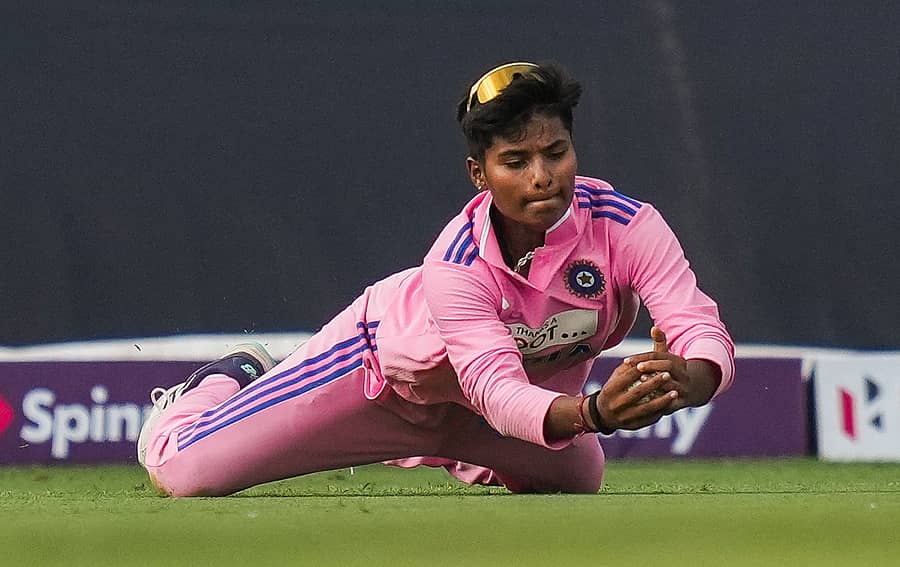 ಭಾರತ ತಂಡದ ಆಟಗಾರ್ತಿ ಕ್ರಾಂತಿ ಗೌಡ್  –ಪಿಟಿಐ ಚಿತ್ರ