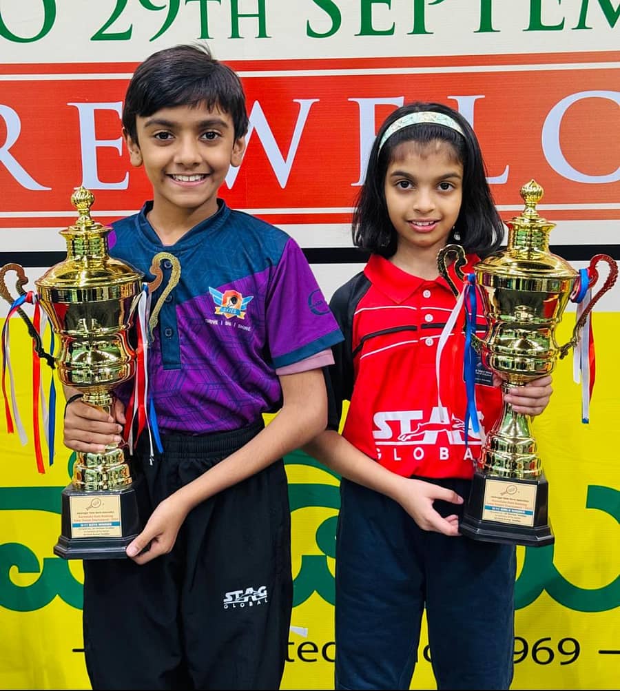 <div class="paragraphs"><p>ಪ್ರಶಸ್ತಿಯೊಂದಿಗೆ ಅರ್ಣವ್‌ ಮಿಥುನ್‌ ಮತ್ತು ತಮನ್ನಾ ನೇರ್ಲಾಜೆ</p></div>