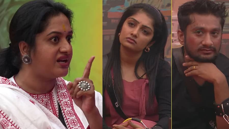 <div class="paragraphs"><p>ಅಶ್ವಿನಿ ಗೌಡ, ಕಾವ್ಯ, ಗಿಲ್ಲಿ ನಟ</p></div>