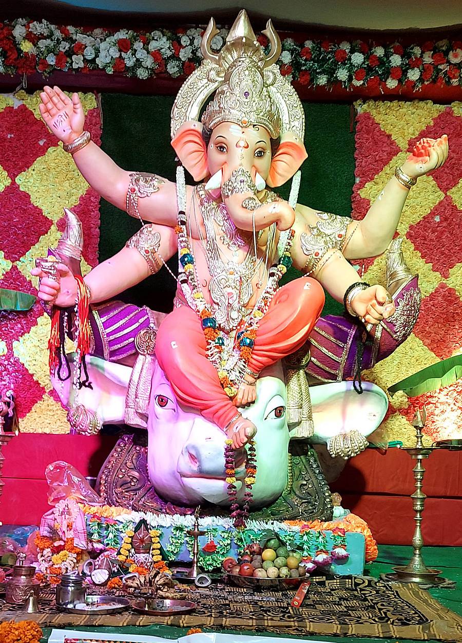 ಶಿಗ್ಗಾವಿ ತಾಲ್ಲೂಕಿನ ಬಂಕಾಪುರ ಪಟ್ಟಣದಲ್ಲಿ ಪ್ರತಿಷ್ಠಾಪಿಸಲಾಗಿರುವ ಹಿಂದೂ ಮಹಾಸಭಾ ಗಣೇಶ ಮೂರ್ತಿ