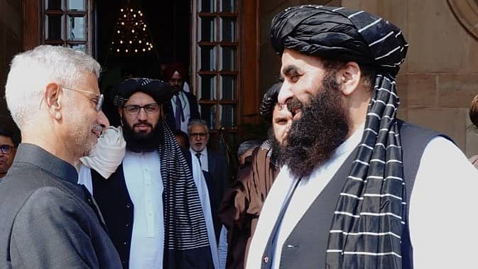 <div class="paragraphs"><p>ಎಸ್. ಜೈಶಂಕರ್ ಮತ್ತು ಅಮೀರ್ ಖಾನ್ ಮುತ್ತಕಿ</p></div>