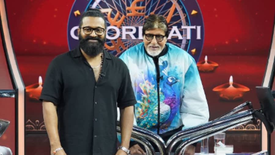 <div class="paragraphs"><p>ರಿಷಬ್ ಶೆಟ್ಟಿ ಹಾಗೂ ಅಮಿತಾಬ್ ಬಚ್ಚನ್ </p></div>