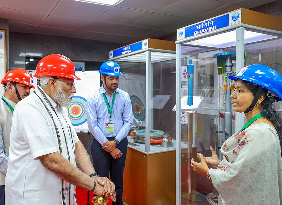 ತಮಿಳುನಾಡಿನ ಕಲ್ಪಕಂ ಪರಮಾಣು ಕೇಂದ್ರಕ್ಕೆ ಪ್ರಧಾನಿ ನರೇಂದ್ರ ಮೋದಿ ಅವರು ಕಳೆದ ವರ್ಷ ಭೇಟಿ ನೀಡಿದ್ದ ವೇಳೆ ತೆಗೆದ ಚಿತ್ರ–ಪಿಟಿಐ ಚಿತ್ರ