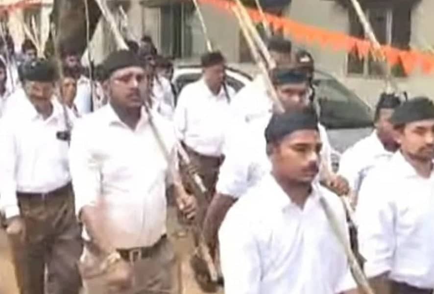 ಚಿಂತಾಮಣಿಯಲ್ಲಿ ಆರ್.ಎಸ್.ಎಸ್ ನಡೆಸಿದ ಪಥಸಂಚಲನೆ