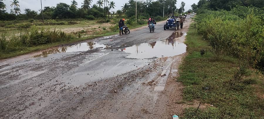 ಹೊಸದುರ್ಗದಿಂದ ಬೆಂಗಳೂರಿಗೆ ತೆರಳುವ ಅರಲಹಳ್ಳಿ ಗೇಟ್ನಿಂದ ಎಸ್. ನೇರಲಕೆರೆವರೆಗೂ ಇರುವ ಗುಂಡಿಮಯ ರಸ್ತೆ