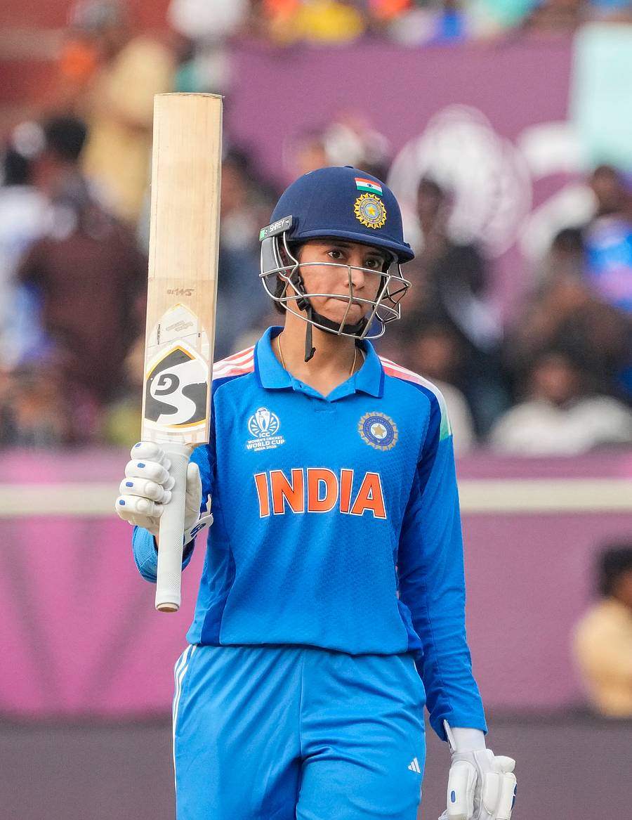 ಭಾರತ ತಂಡದ ಆರಂಭಿಕ ಆಟಗಾರ್ತಿ ಸ್ಮೃತಿ ಮಂದಾನ –ಪಿಟಿಐ ಚಿತ್ರ